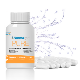 NormaLyte PURE Electrolyte Salt Capsules - 100 Count Bottle